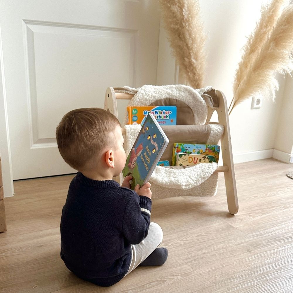 Multifunktionaler Montessori Spielbogen & Bücherregal | 2 in 1