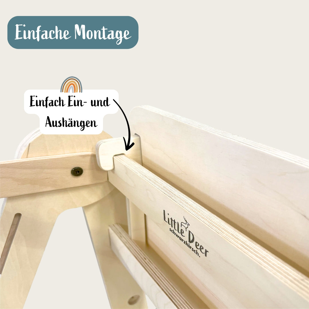 Blackboard für Lernturm klappbar | Natur & Grau