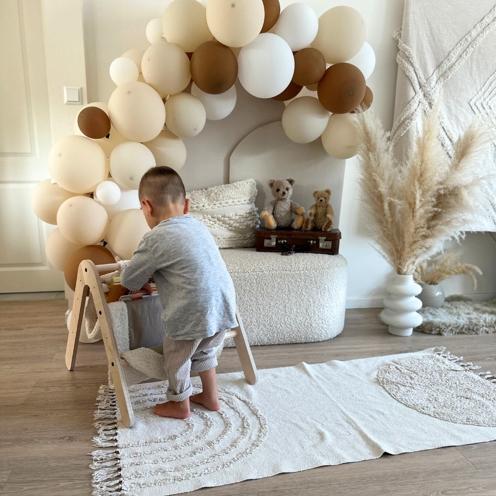 Multifunktionaler Montessori Spielbogen & Bücherregal | 2 in 1