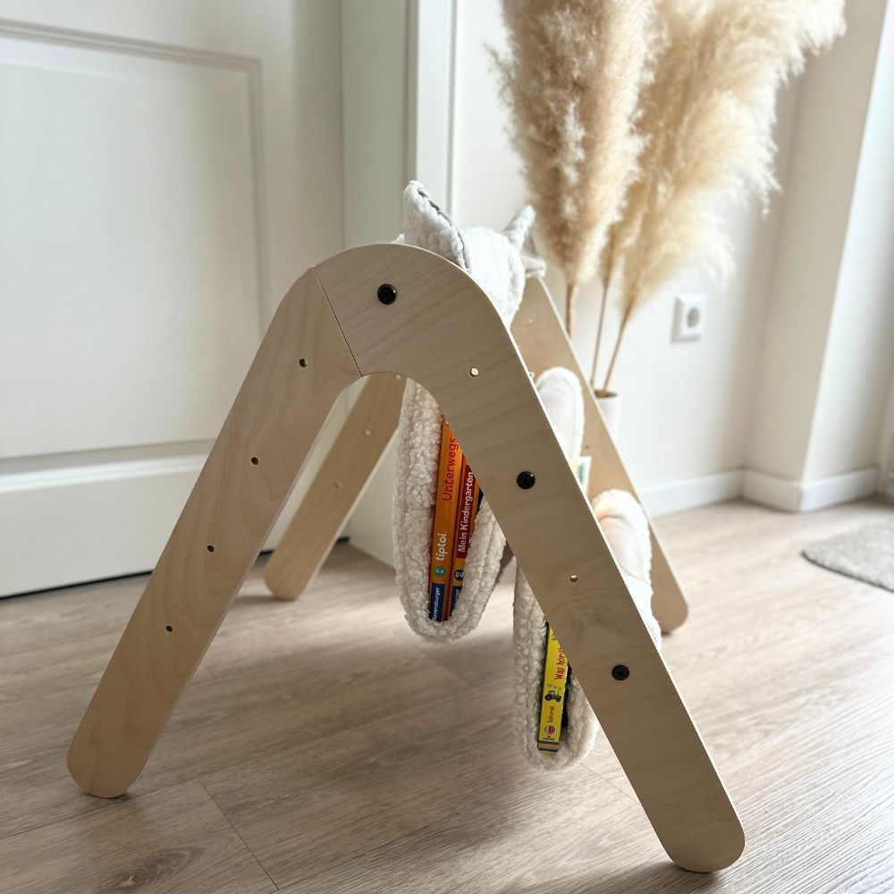 Multifunktionaler Montessori Spielbogen & Bücherregal | 2 in 1