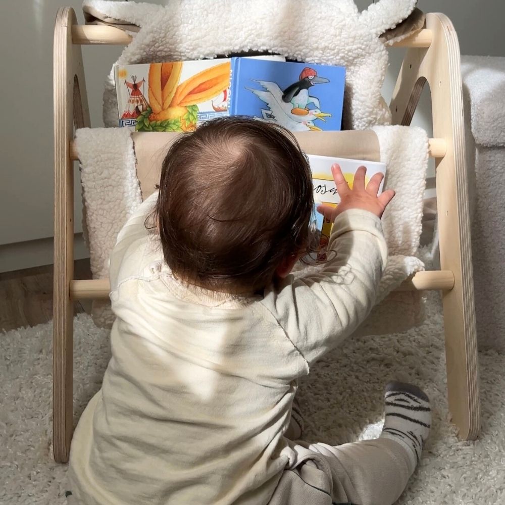 Multifunktionaler Montessori Spielbogen & Bücherregal | 2 in 1