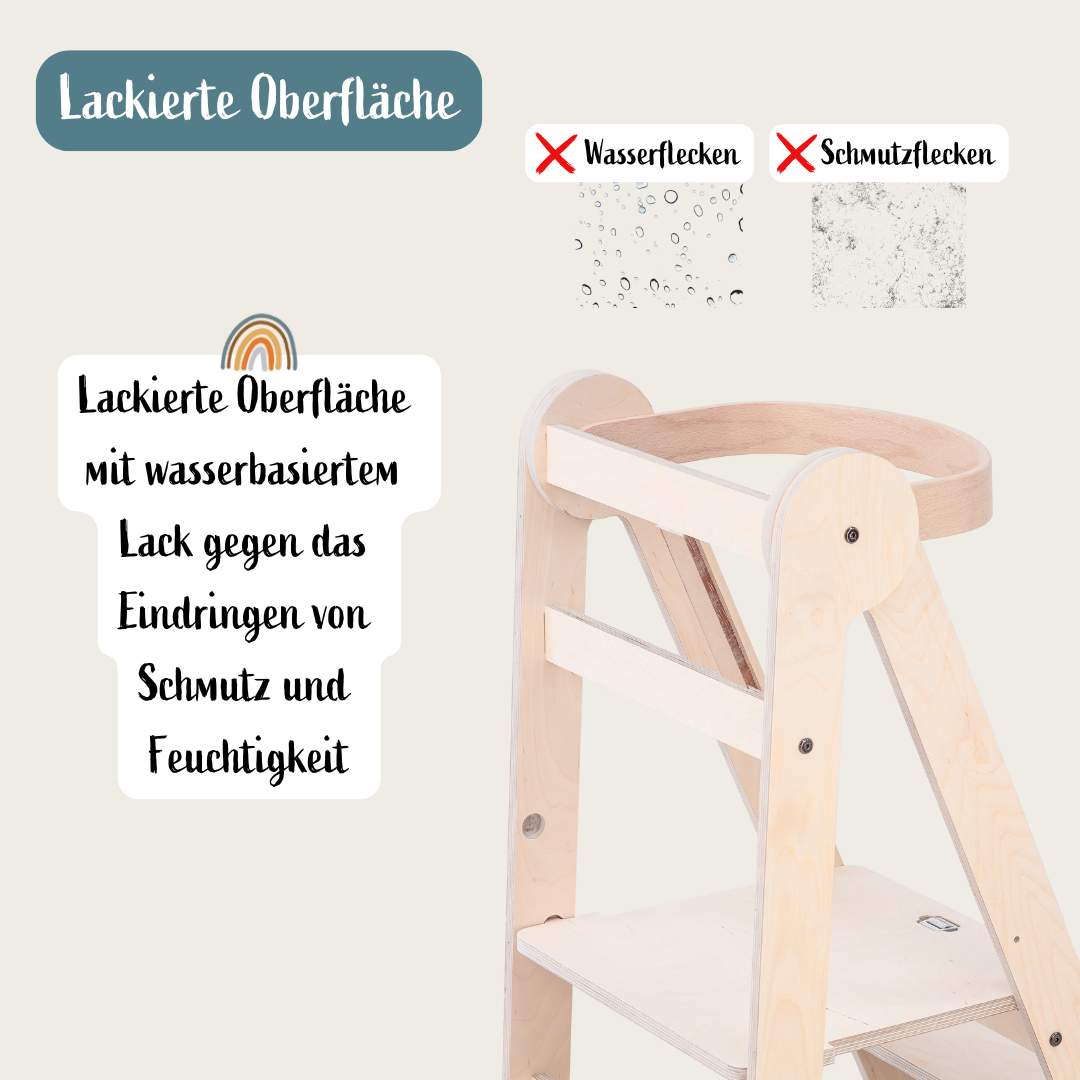 Zwillingsset Lernturm Klappbar | Natur