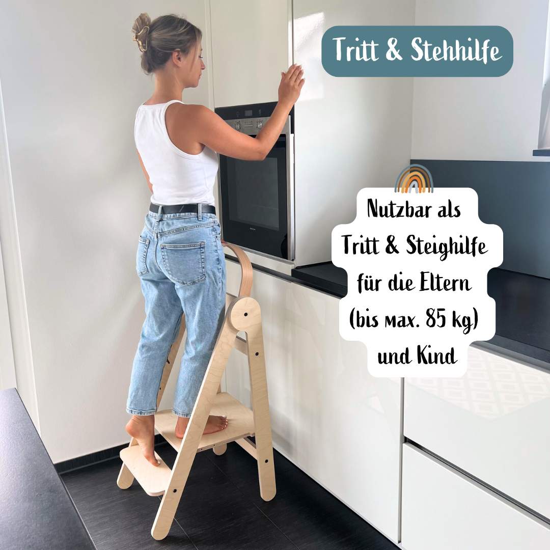 Zwillingsset Lernturm Klappbar | Natur