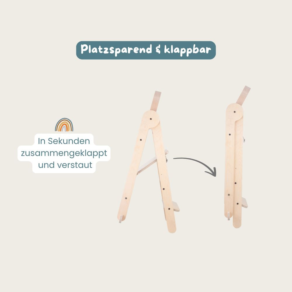 Kreativset: Lernturm klappbar natur & Kreativsand 900g