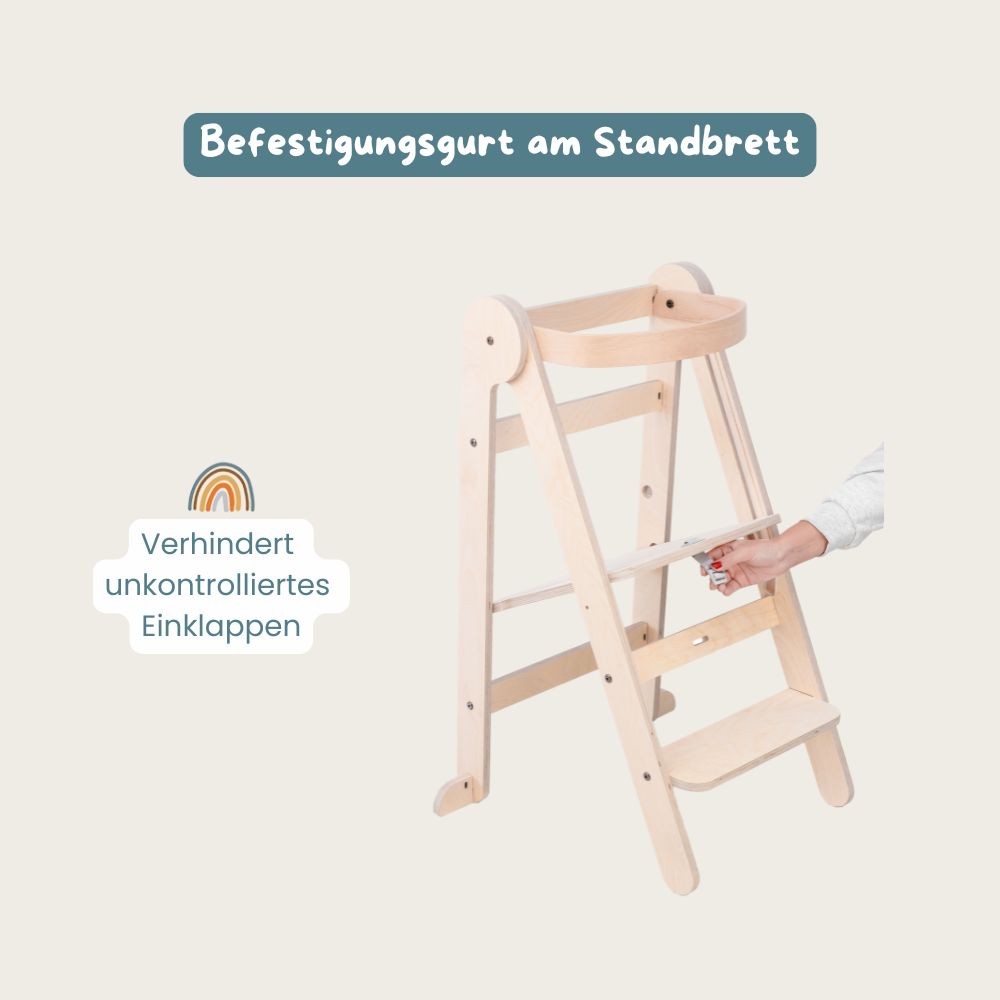 Kreativset: Lernturm klappbar natur & Kreativsand 900g