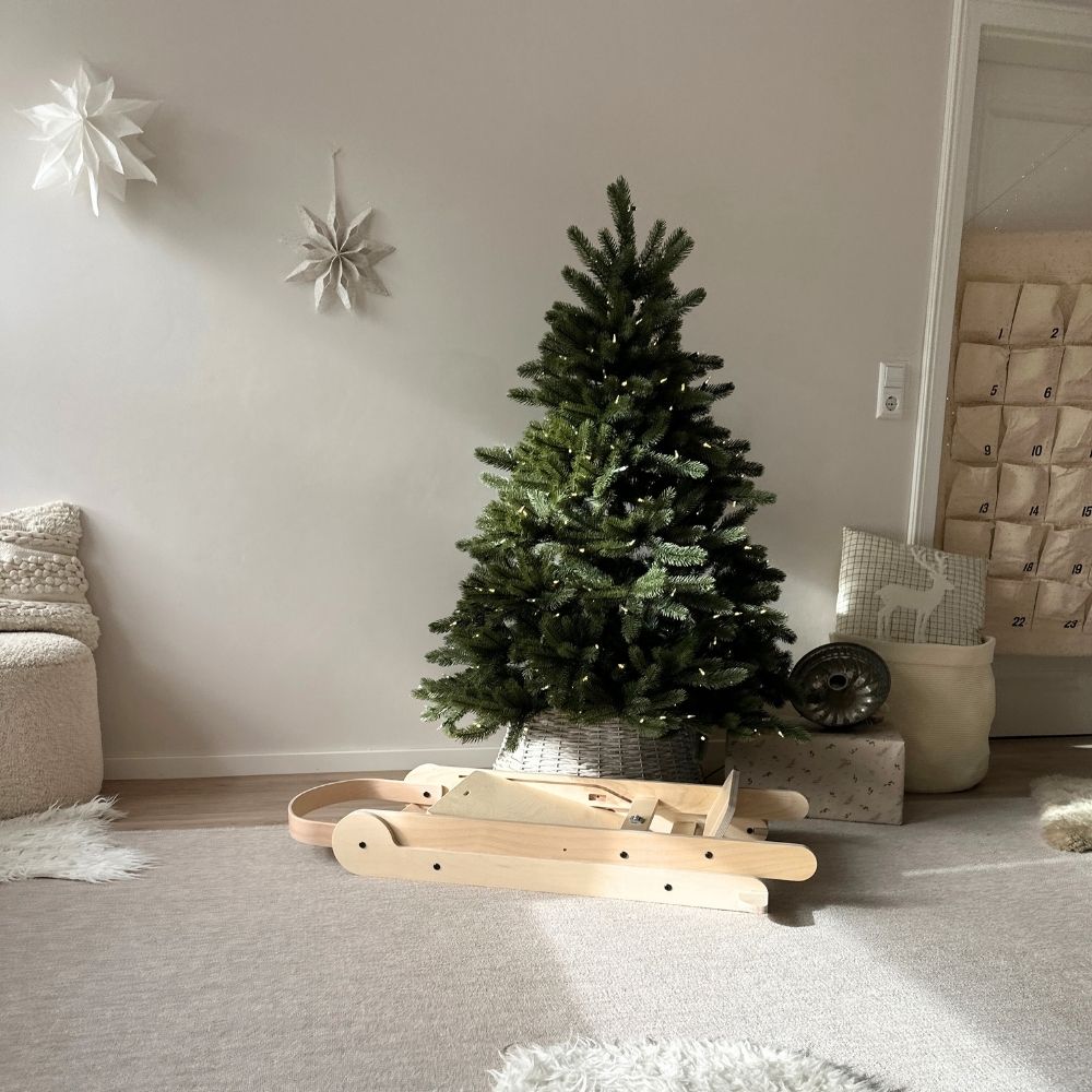 Montessori Lernturm Klappbar | Natur | mit Kippschutz | FSC