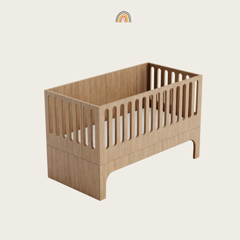 Multifunktionales Babybett & Kinderbett 140 x 70 cm mit Schreibtisch und Sofa Funktion
