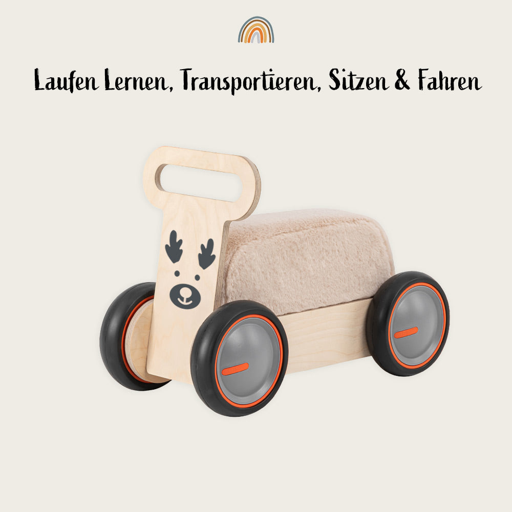 HirschExpress | Multifunktionales Rutschauto & Lauflernwagen ab 1 Jahr