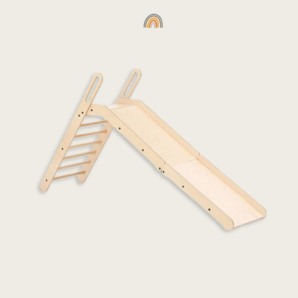Montessori-Rutsche-Holz-lackiert