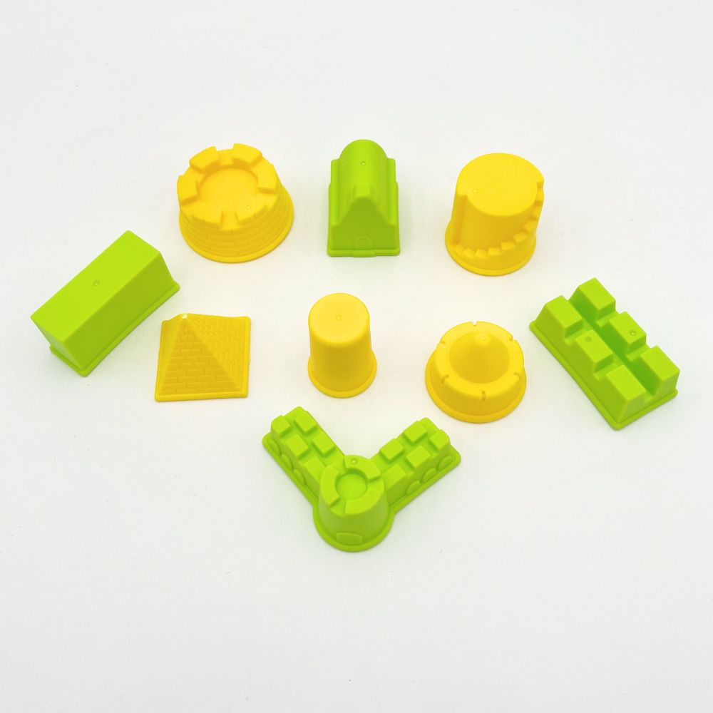 Kreativ Sand inkl. Burgen Baustein | formbarer, kinetischer Spielsand | 900g