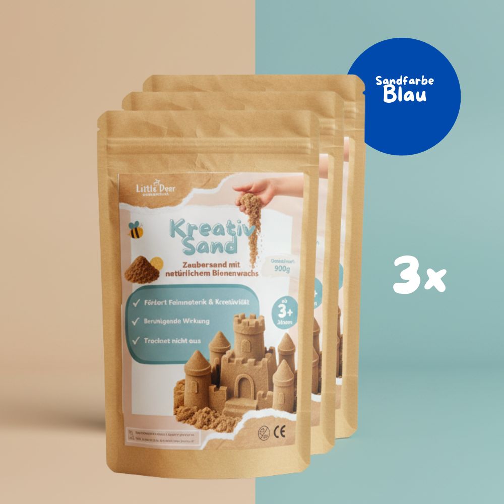 Kreativ Sand | formbarer, kinetischer Spielsand | 2,7 KG