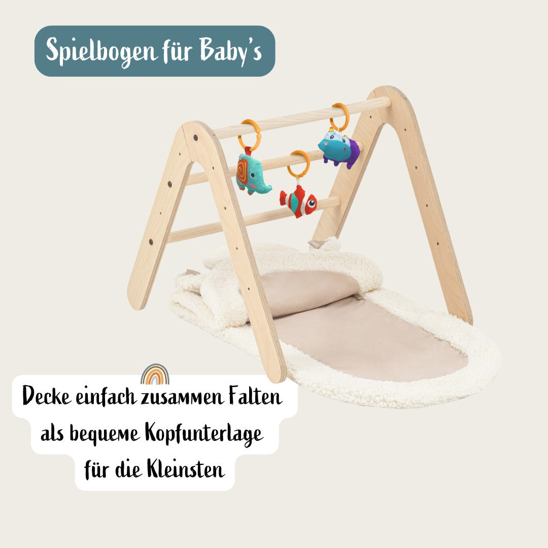 Multifunktionaler Montessori Spielbogen & Bücherregal | 2 in 1
