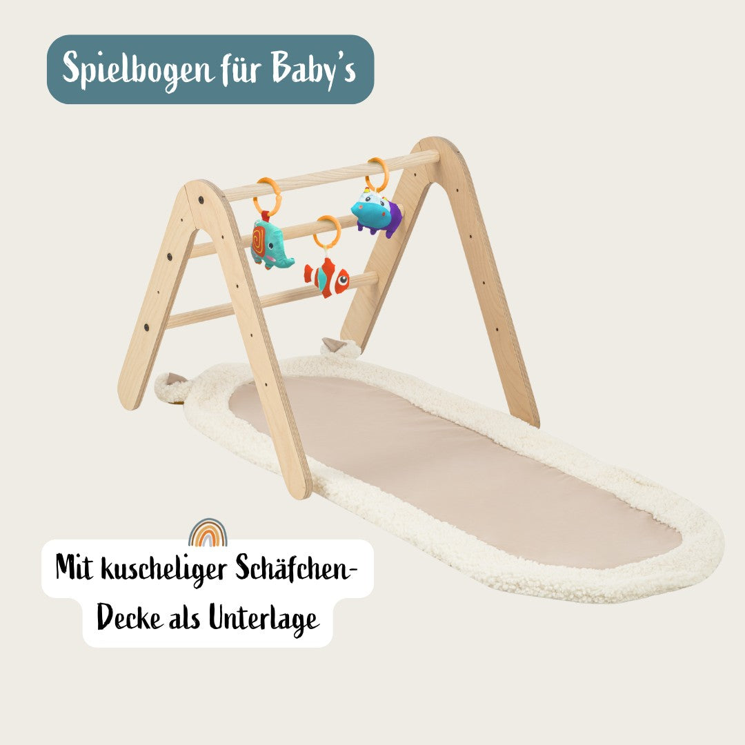 Multifunktionaler Montessori Spielbogen & Bücherregal | 2 in 1