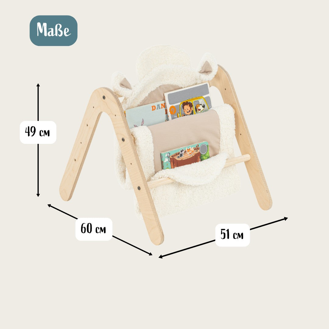 Multifunktionaler Montessori Spielbogen & Bücherregal | 2 in 1