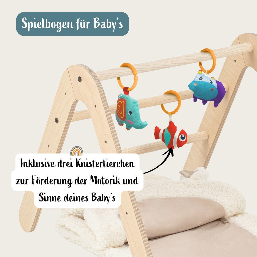 Multifunktionaler Montessori Spielbogen & Bücherregal | 2 in 1