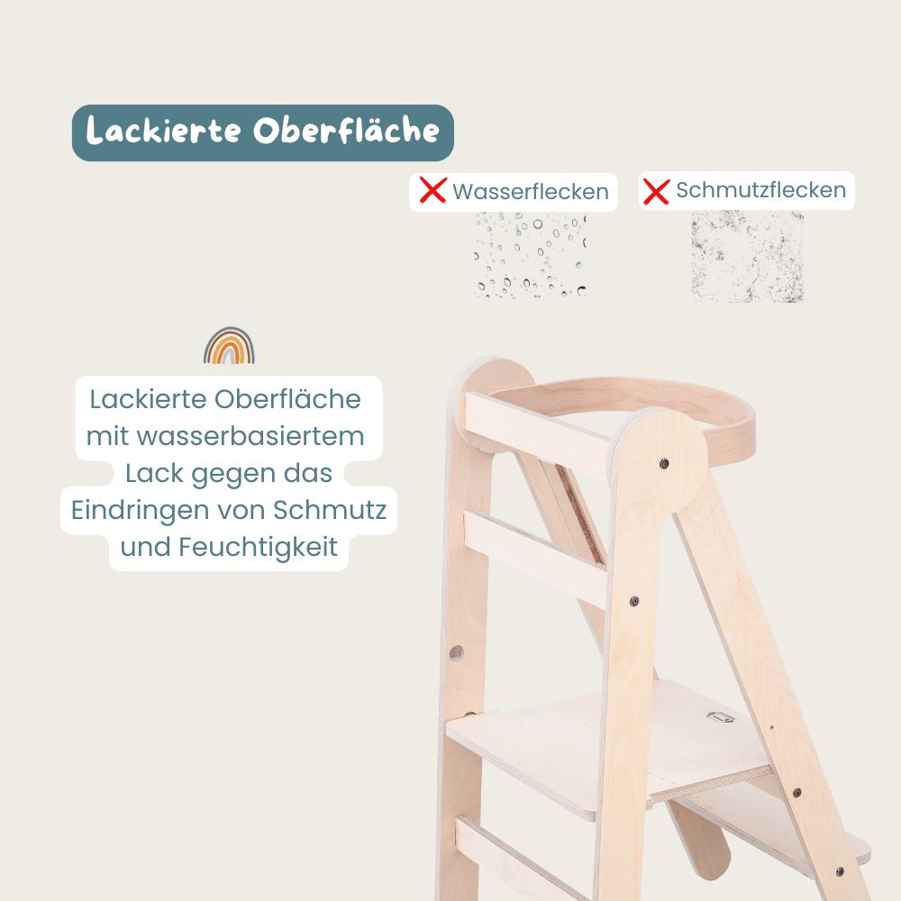 Kreativset: Lernturm klappbar natur  & Kreativsand 900g