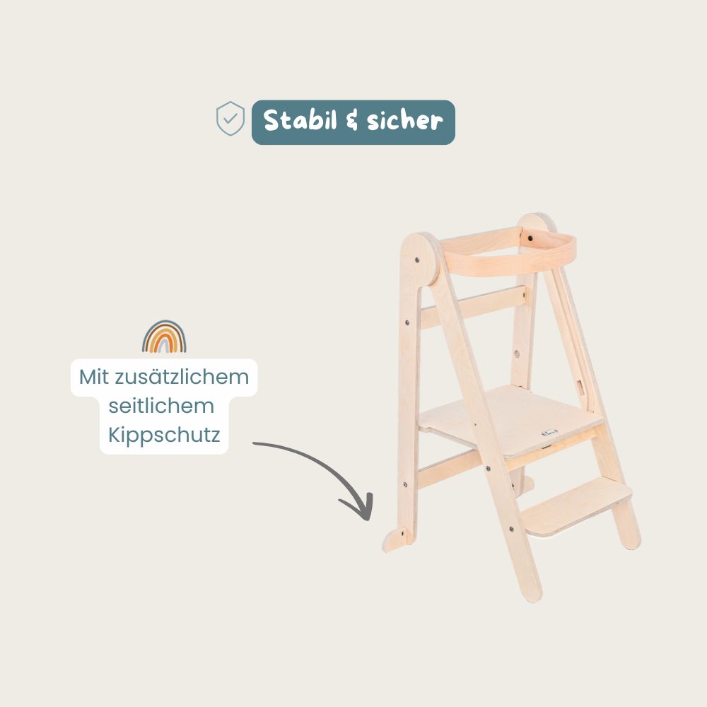 Kreativset: Lernturm klappbar natur  & Kreativsand 900g