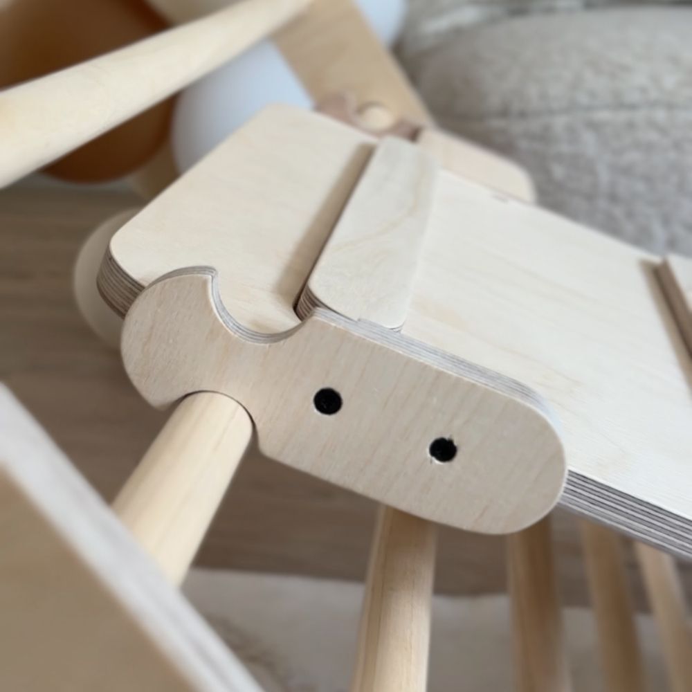 Großes Montessori Kletterdreieck mit Rutsche & Kletterleiter