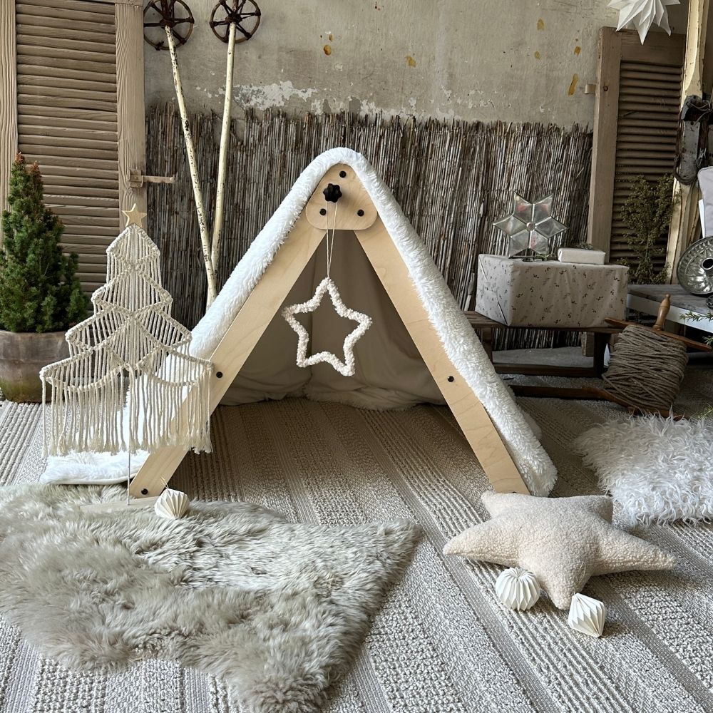 Großes Montessori Kletterdreieck mit Rutsche & Kletterleiter